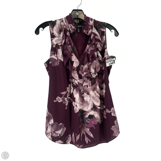 Top Sleeveless By White House Black Market In Purple, Size: 2