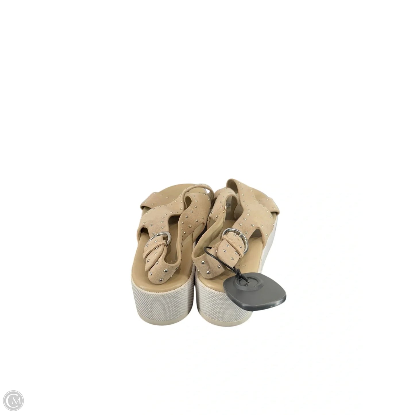 Sandals Heels Platform By Marc Fisher In Taupe, Size: 6