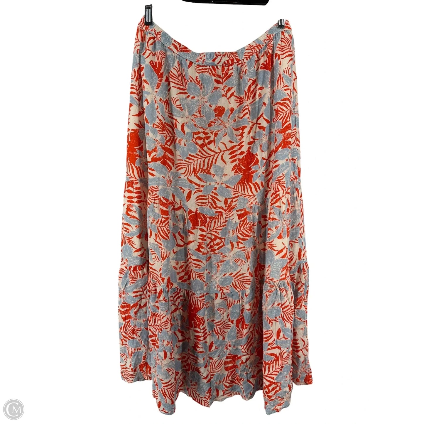 Skirt Maxi By Clothes Mentor In Blue & Red, Size: M