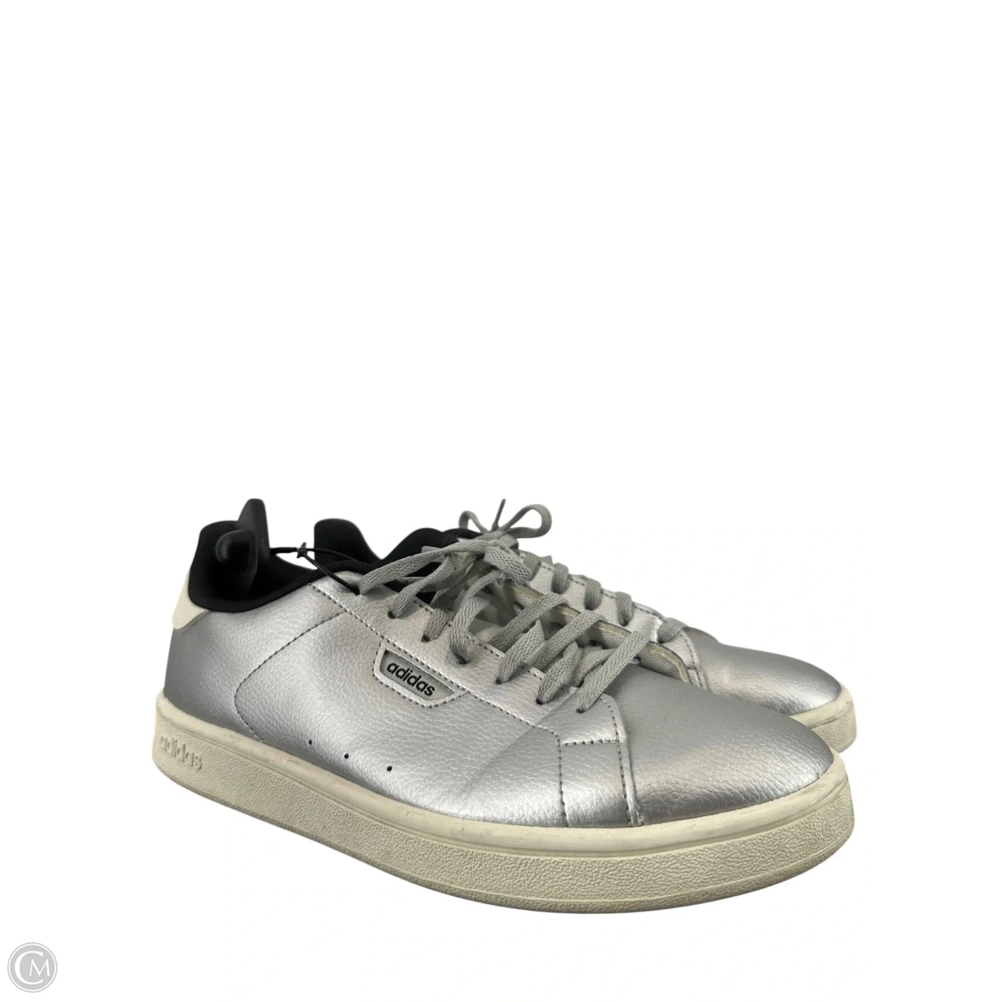Shoes Sneakers By Adidas In Silver, Size: 9