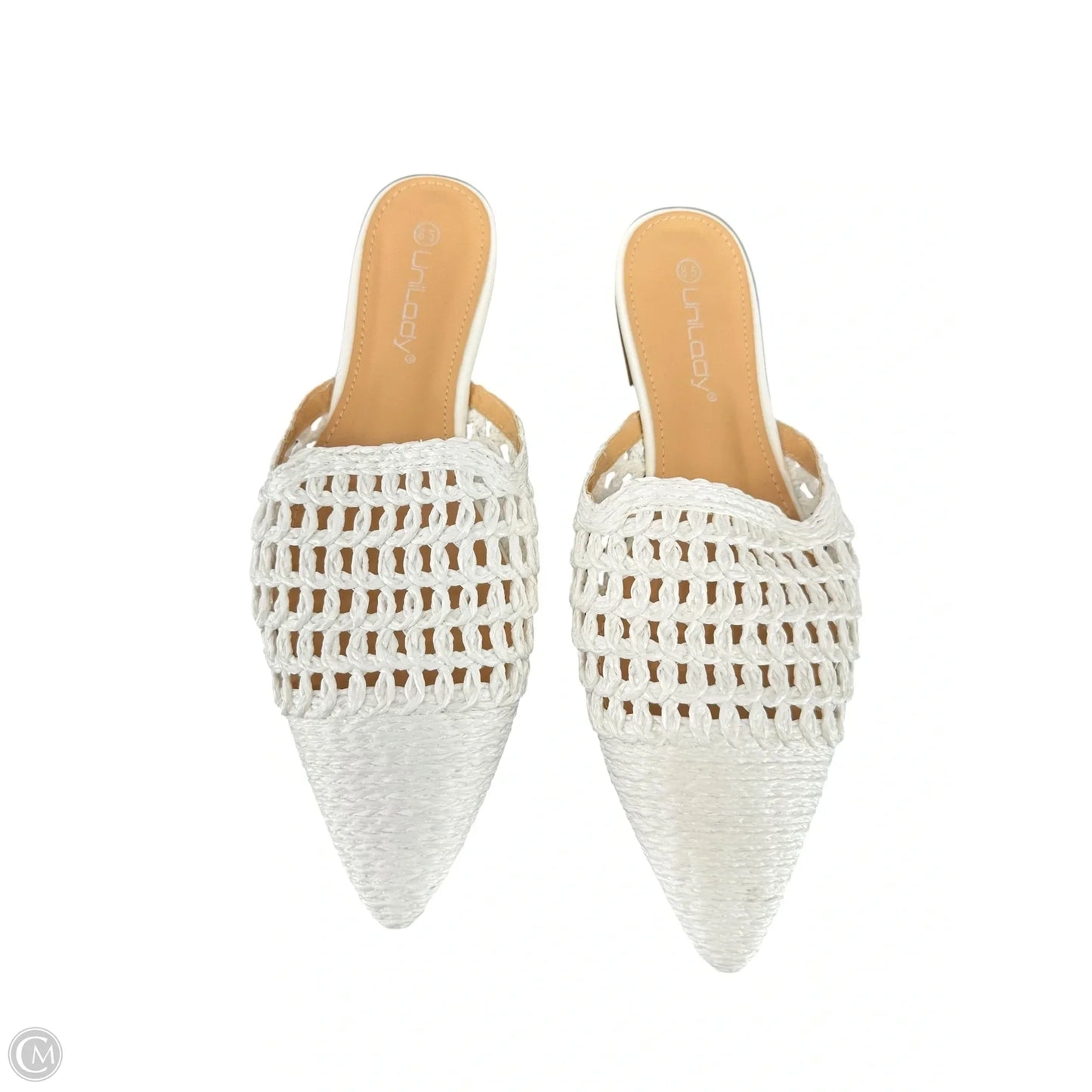 Shoes Flats By Clothes Mentor In White, Size: 8.5