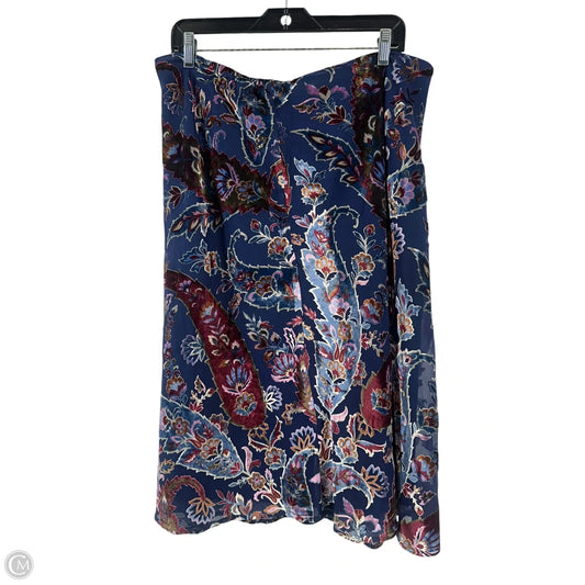 Skirt Midi By Talbots In Multi-colored, Size: 14p