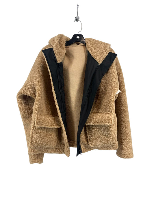 Jacket Fleece By Shein In Tan, Size: M