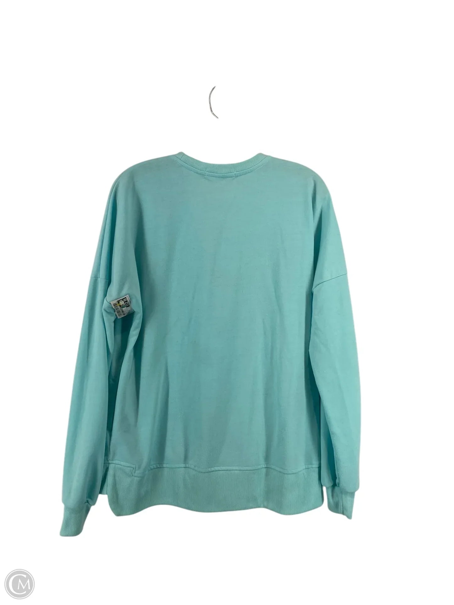 Top Long Sleeve By Simply Southern In Teal, Size: M