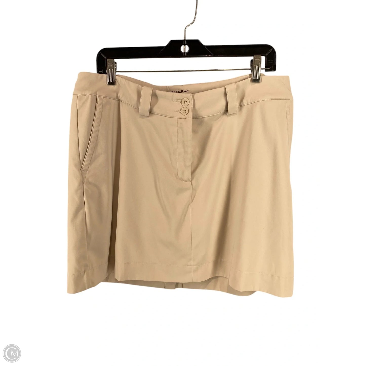 Athletic Skirt By Nike In Tan, Size: 12