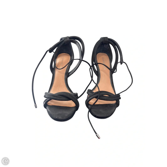 Sandals Heels Stiletto By Gianni Bini In Black, Size: 5