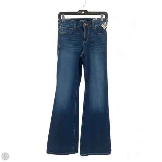 Jeans Flared By Ariat In Blue Denim, Size: 4