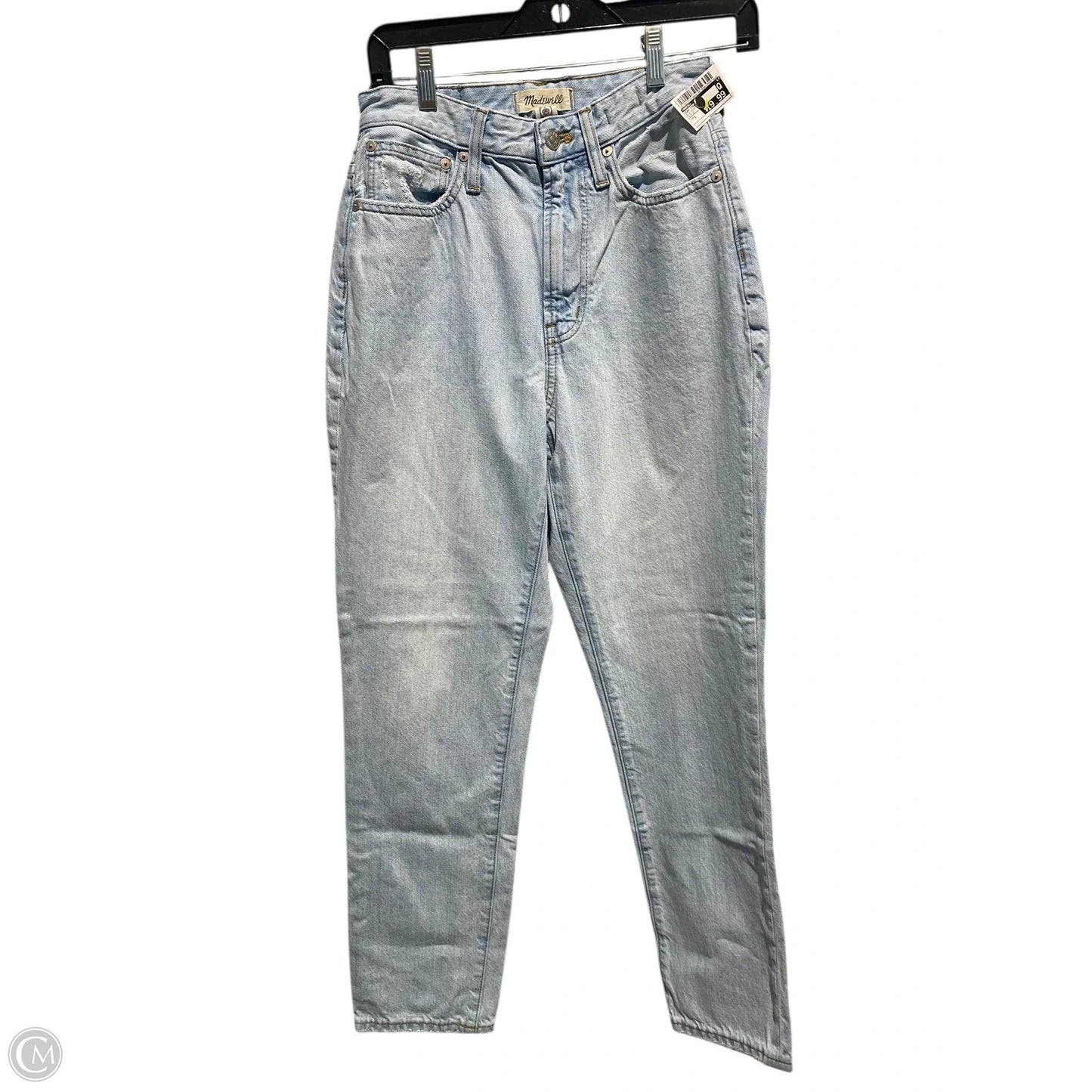 Jeans Straight By Madewell In Blue Denim, Size: 0