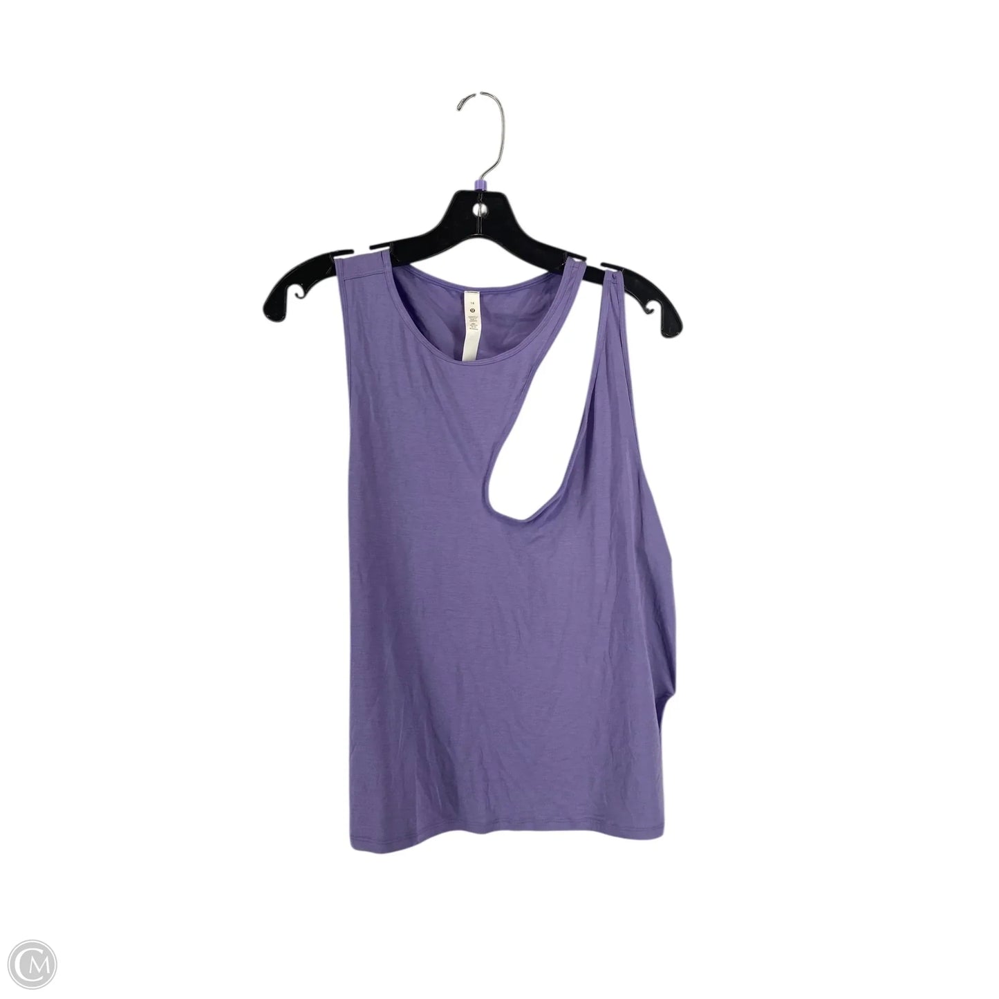 Athletic Tank Top By Lululemon In Purple, Size: 14