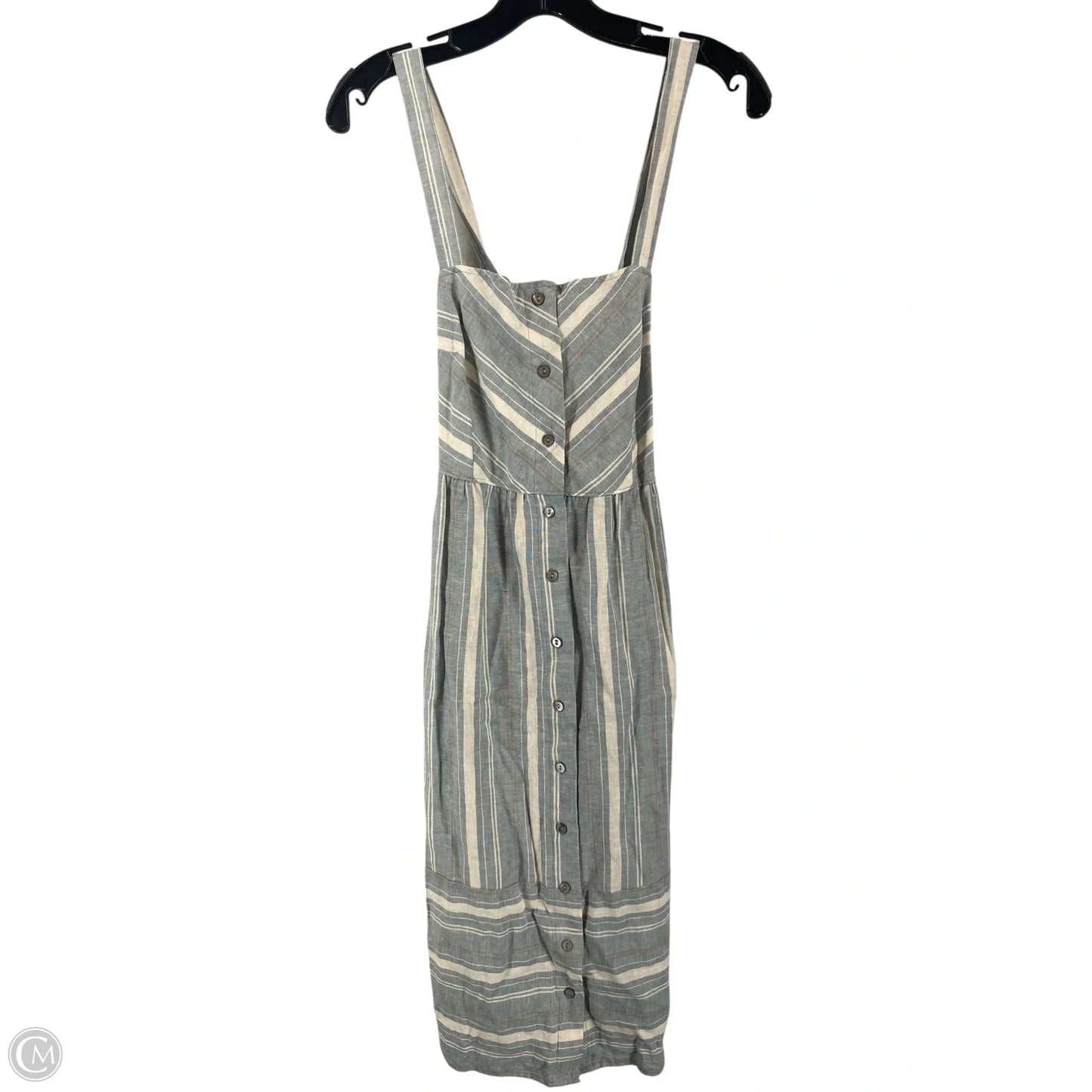 Dress Casual Midi By Universal Thread In Blue, Size: M