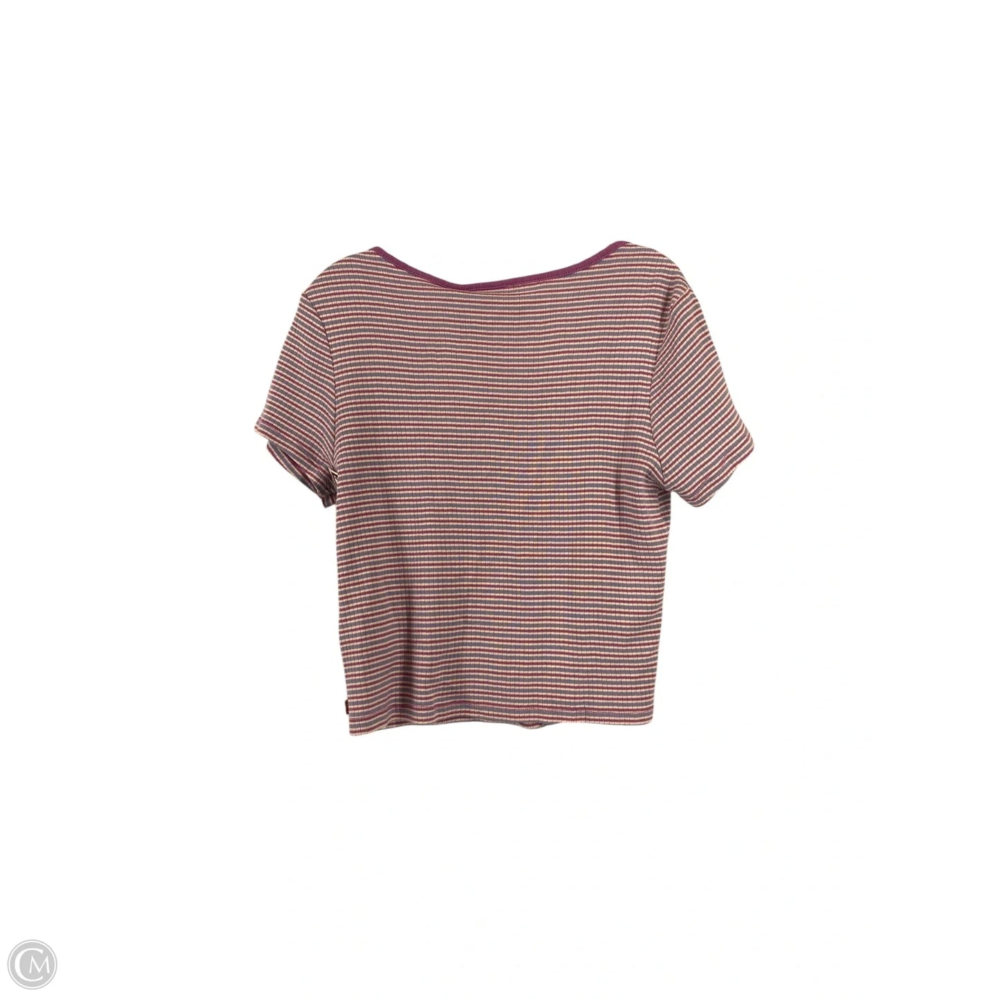 Top Short Sleeve Basic By Levis In Striped Pattern, Size: L