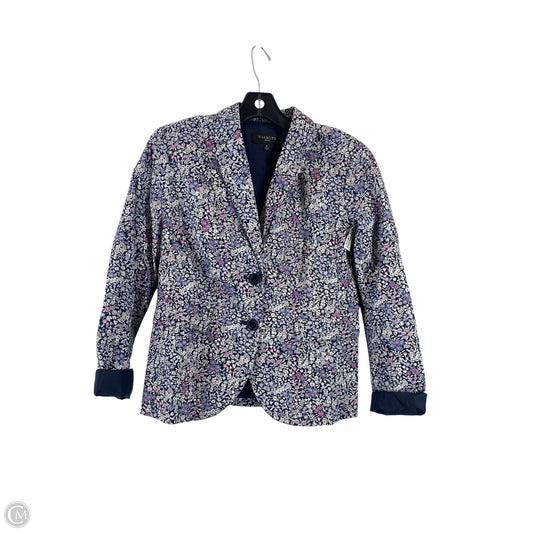 Blazer By Talbots In Floral Print, Size: 2