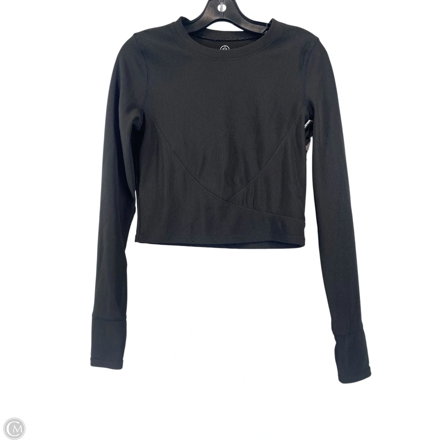 Athletic Top Long Sleeve Crewneck By Cmc In Black, Size: M