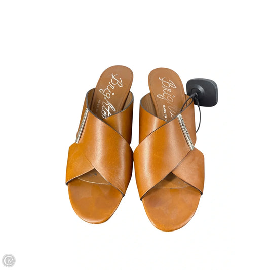 Sandals Heels Block By Brighton In Tan, Size: 6.5