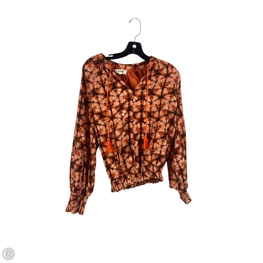 Top Long Sleeve By Porridge In Orange, Size: Xs