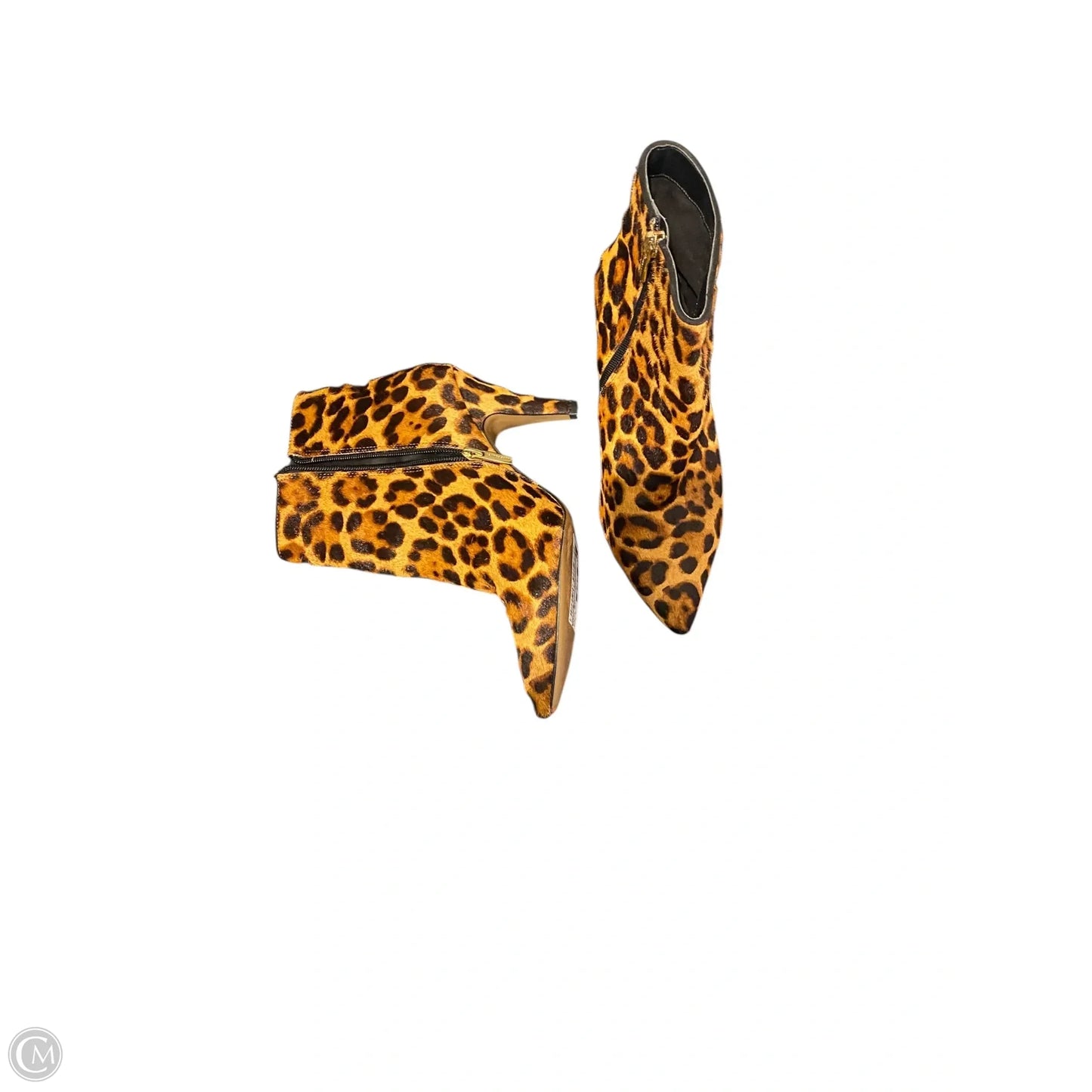Boots Ankle Heels By Vince Camuto In Animal Print, Size: 6.5