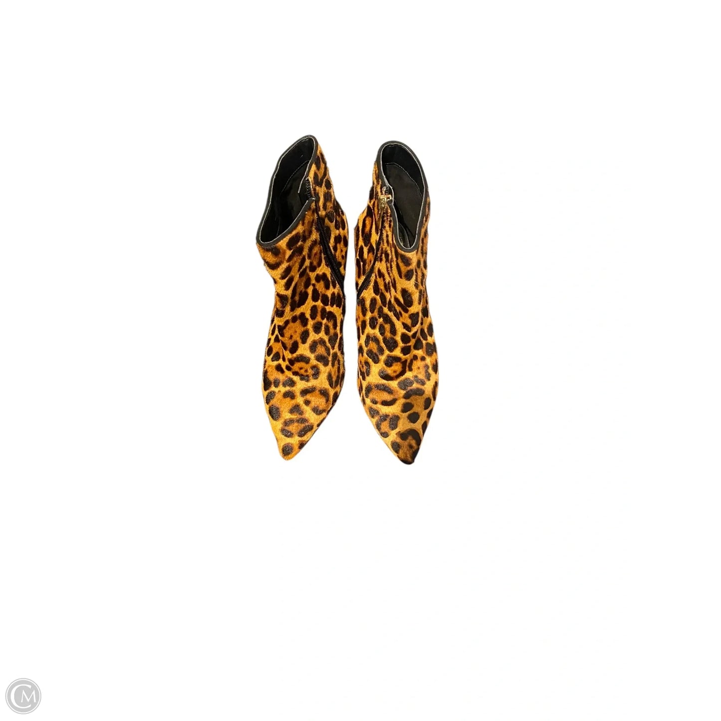 Boots Ankle Heels By Vince Camuto In Animal Print, Size: 6.5