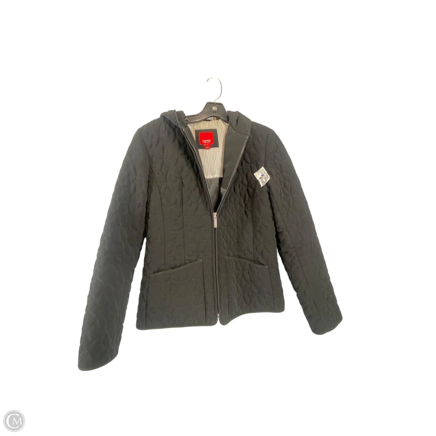 Jacket Puffer & Quilted By Esprit In Black, Size: M