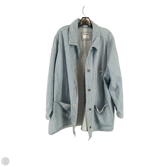 Jacket Shirt By Old Navy In Blue Denim, Size: 3x