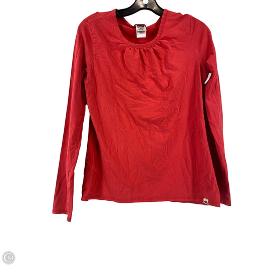 Top Long Sleeve Basic By The North Face In Red, Size: M