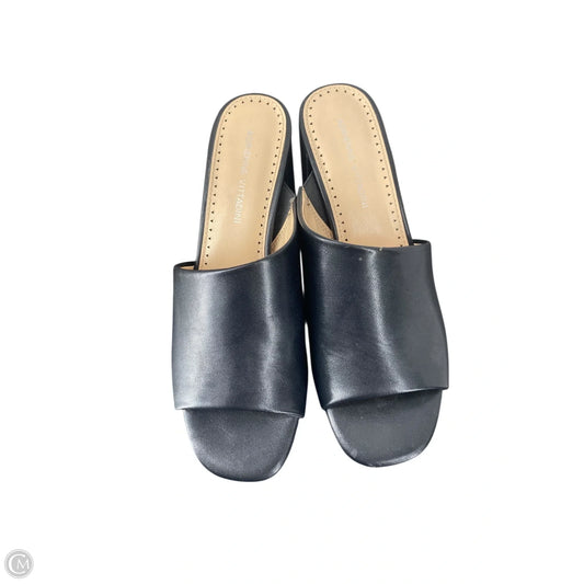 Sandals Heels Block By Adrienne Vittadini In Black, Size: 8