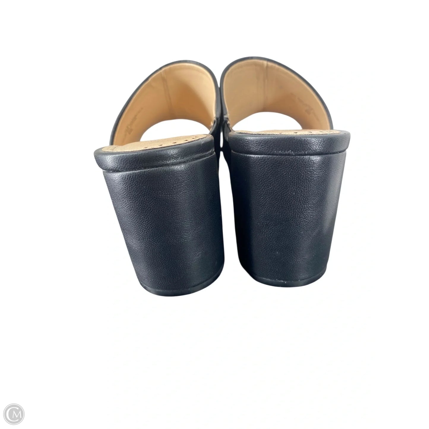 Sandals Heels Block By Adrienne Vittadini In Black, Size: 8