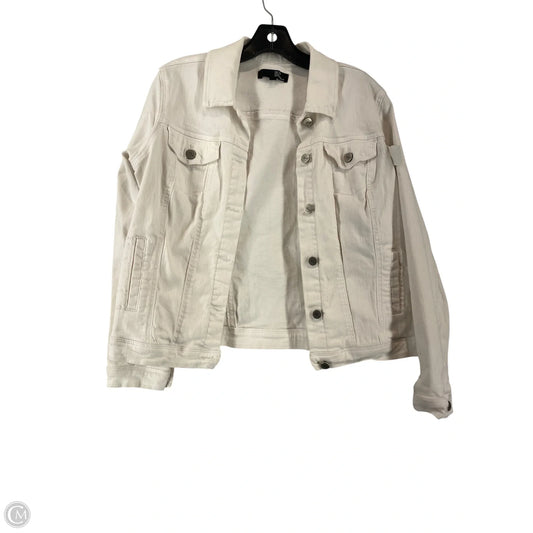 Jacket Denim By 1822 Denim In White Denim, Size: M
