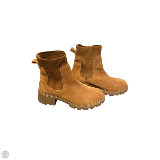 Boots Ankle Flats By Steve Madden In Brown, Size: 9.5