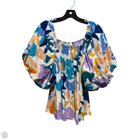 Top Short Sleeve By Entro In Multi-colored, Size: Xl