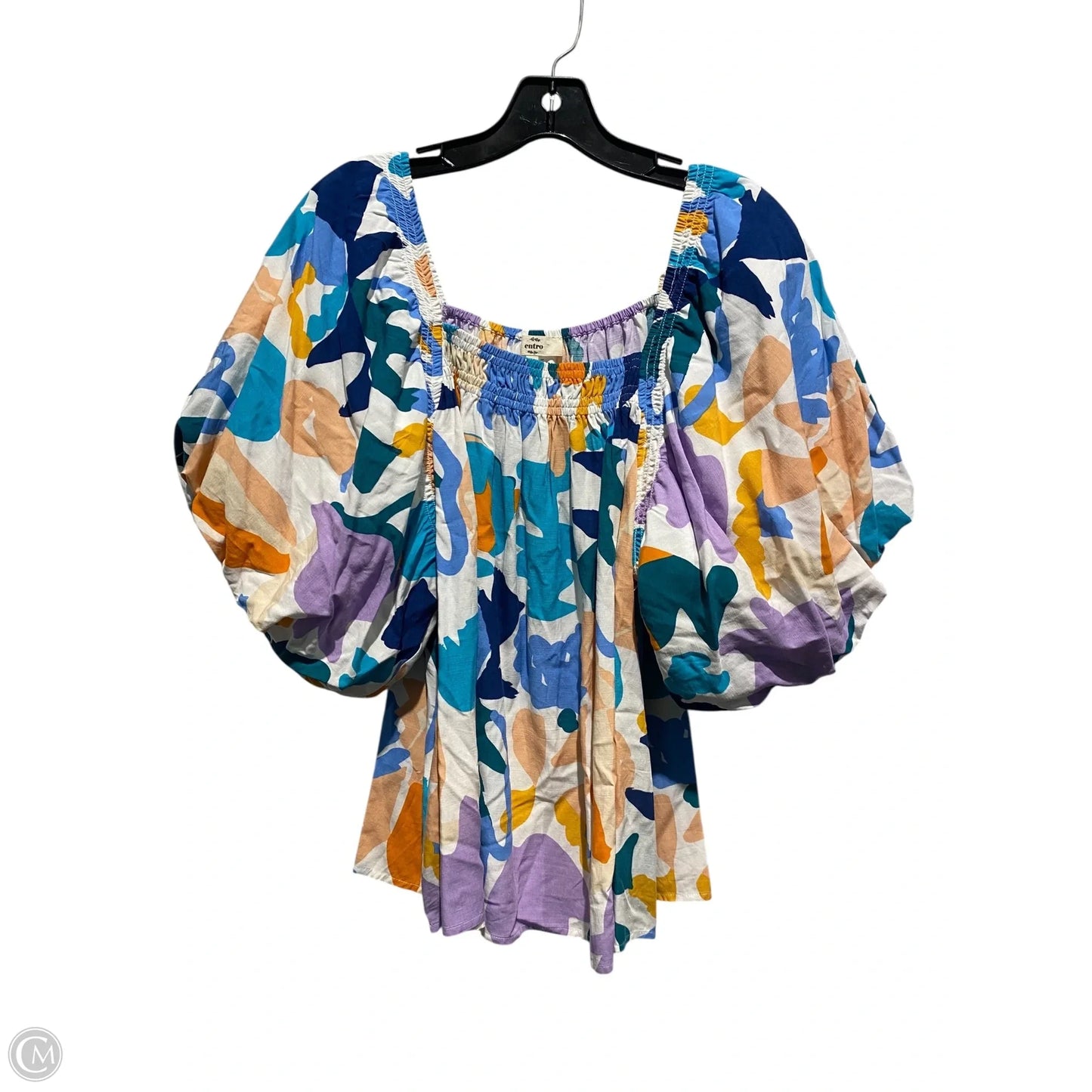 Top Short Sleeve By Entro In Multi-colored, Size: Xl