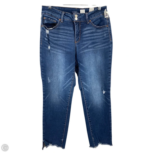 Jeans Skinny By Time And Tru In Blue Denim, Size: 12