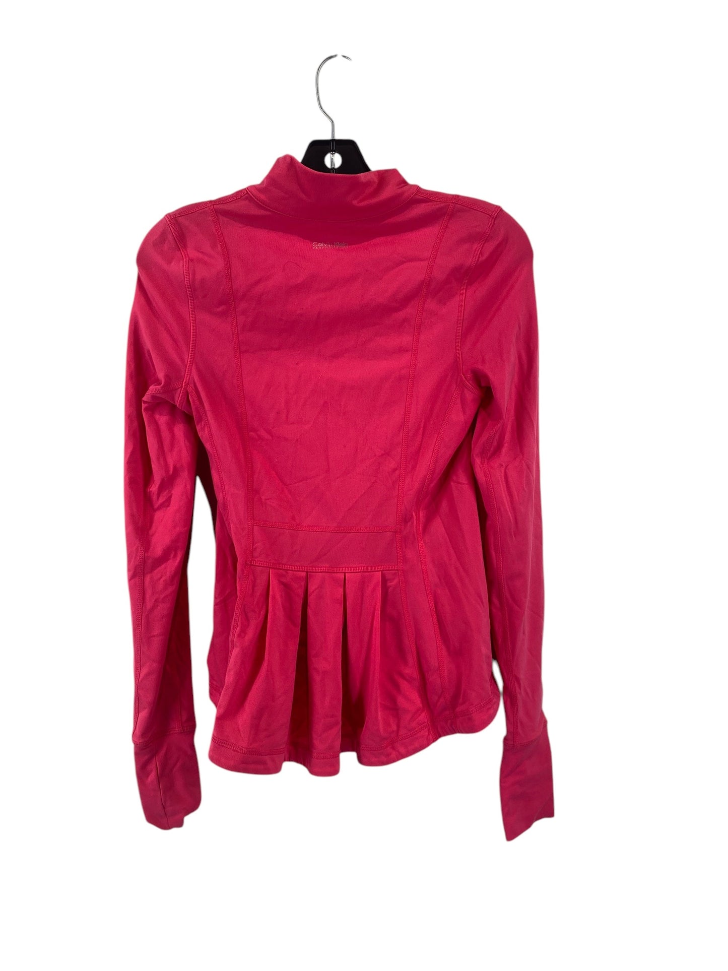 Athletic Jacket By Calvin Klein In Pink, Size: S