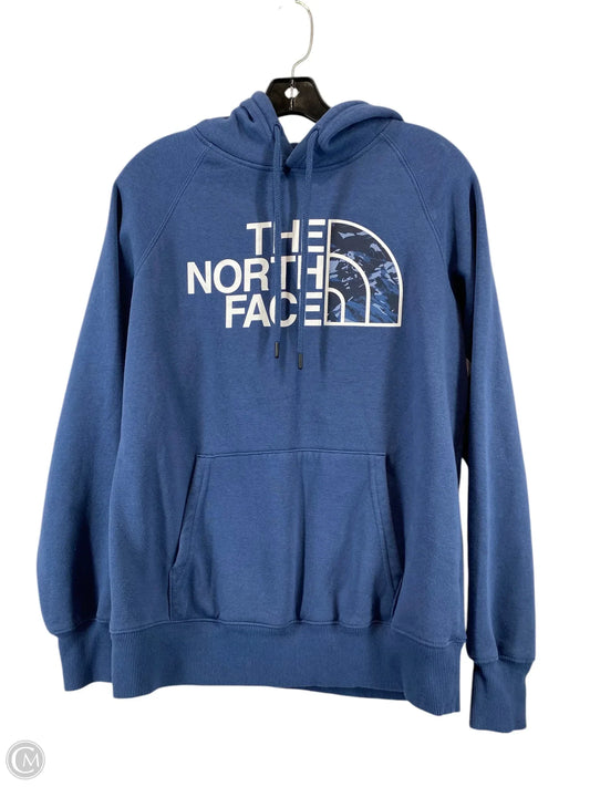Athletic Sweatshirt Hoodie By The North Face In Blue, Size: M
