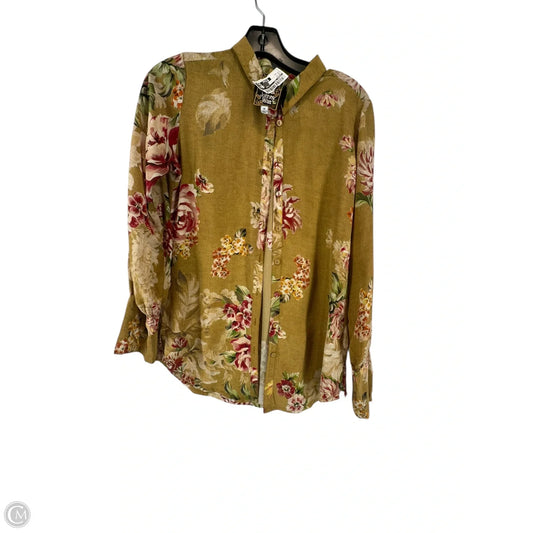 Top Long Sleeve By Johnny Was In Yellow, Size: Xs