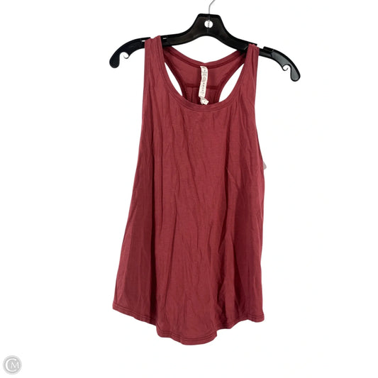 Athletic Tank Top By Lululemon In Red, Size: 6
