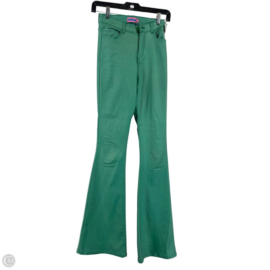 Jeans Flared By Clothes Mentor In Green, Size: S