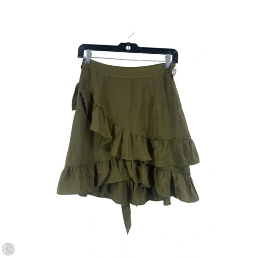 Skirt Mini & Short By Guess In Green, Size: S