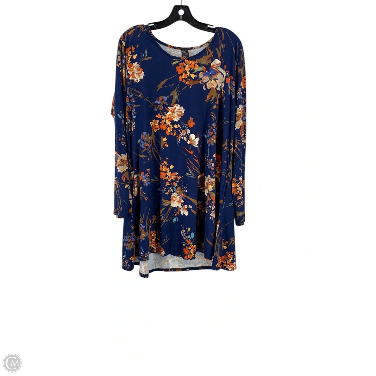 Dress Casual Short By Clothes Mentor In Floral Print, Size: Xl