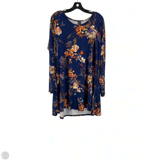 Dress Casual Short By Clothes Mentor In Floral Print, Size: Xl