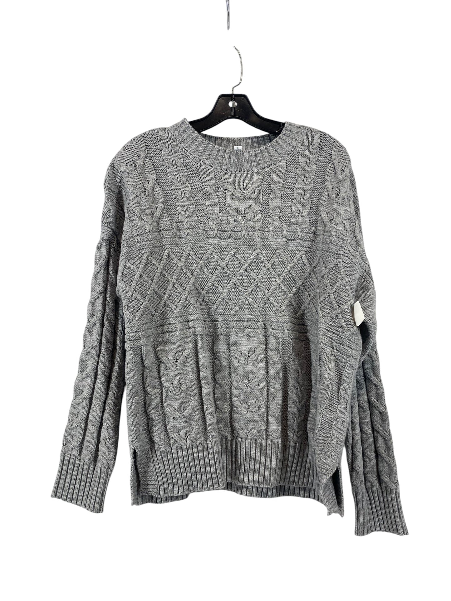 Sweater By Time And Tru In Grey, Size: L