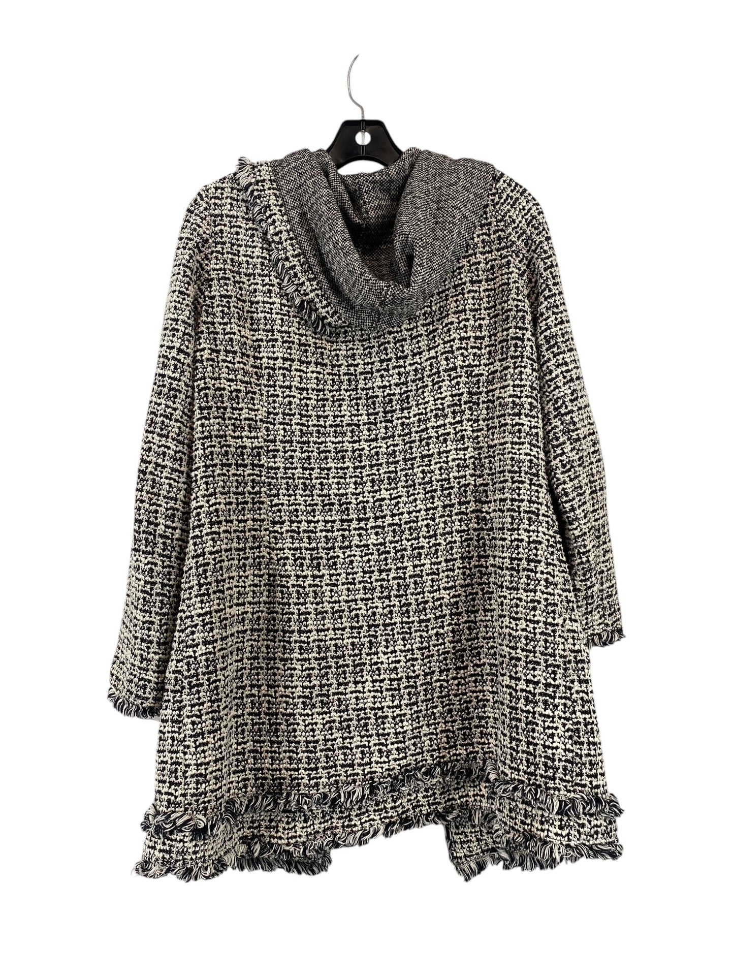 Coat Peacoat By Laundry In Black & White, Size: L