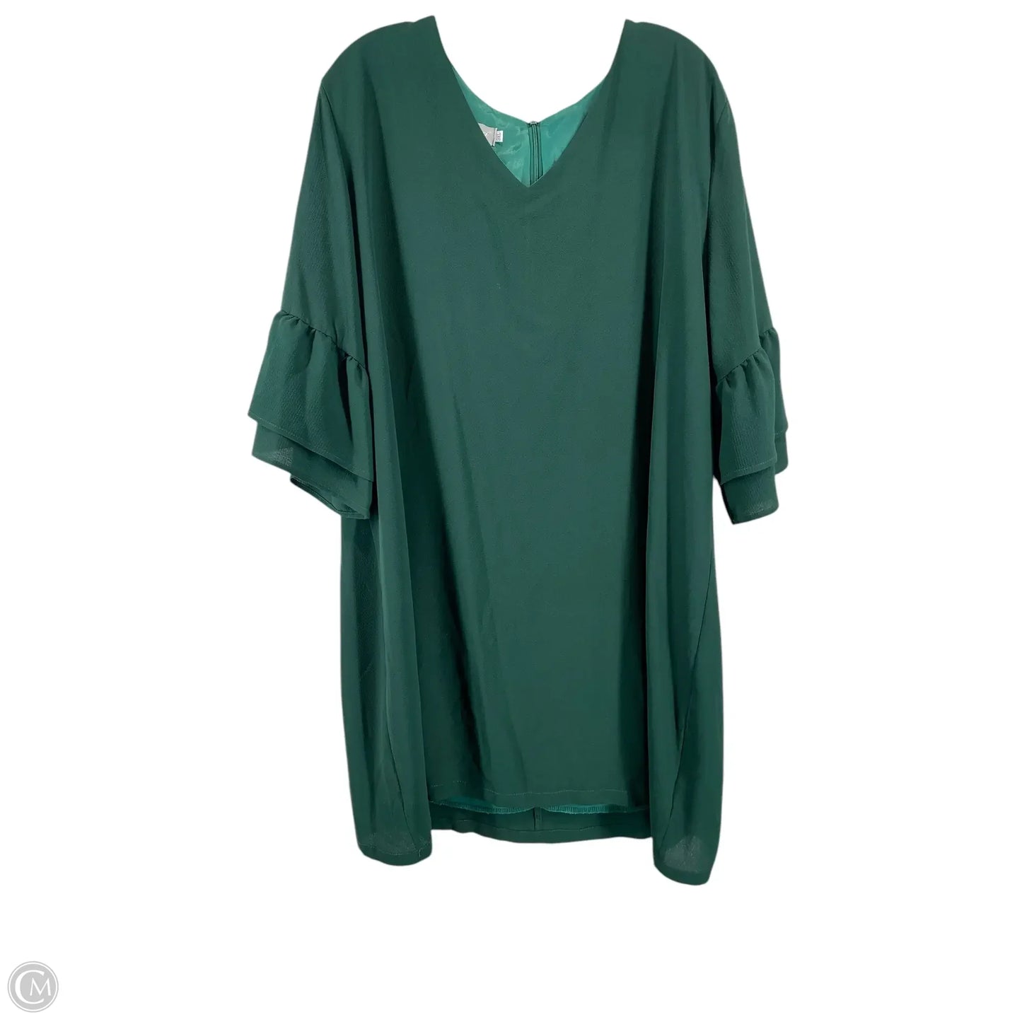 Dress Casual Short By Clothes Mentor In Green, Size: 3x