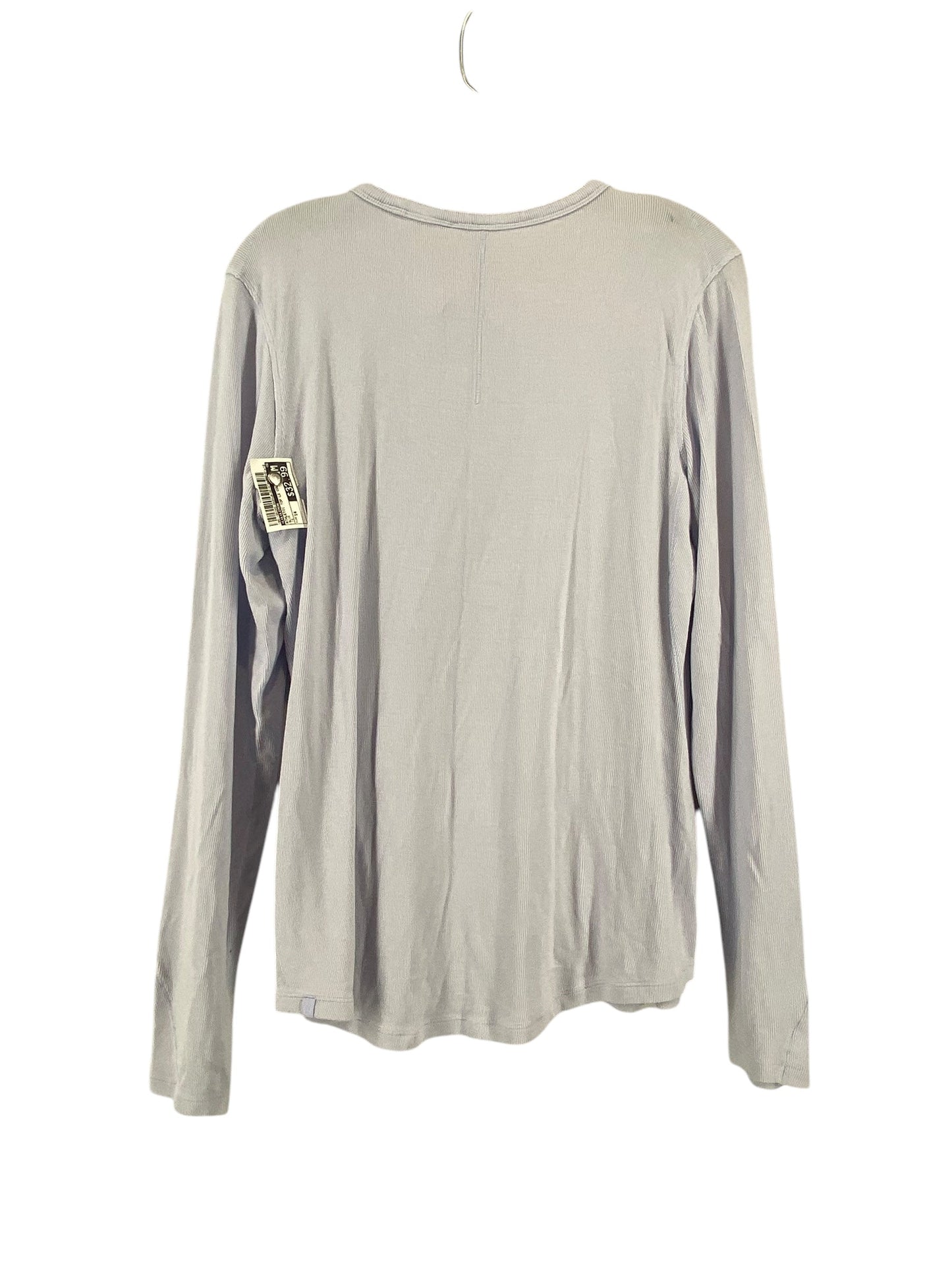 Athletic Top Long Sleeve Collar By Lululemon In Blue, Size: 14