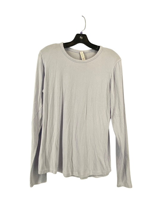 Athletic Top Long Sleeve Collar By Lululemon In Blue, Size: 14
