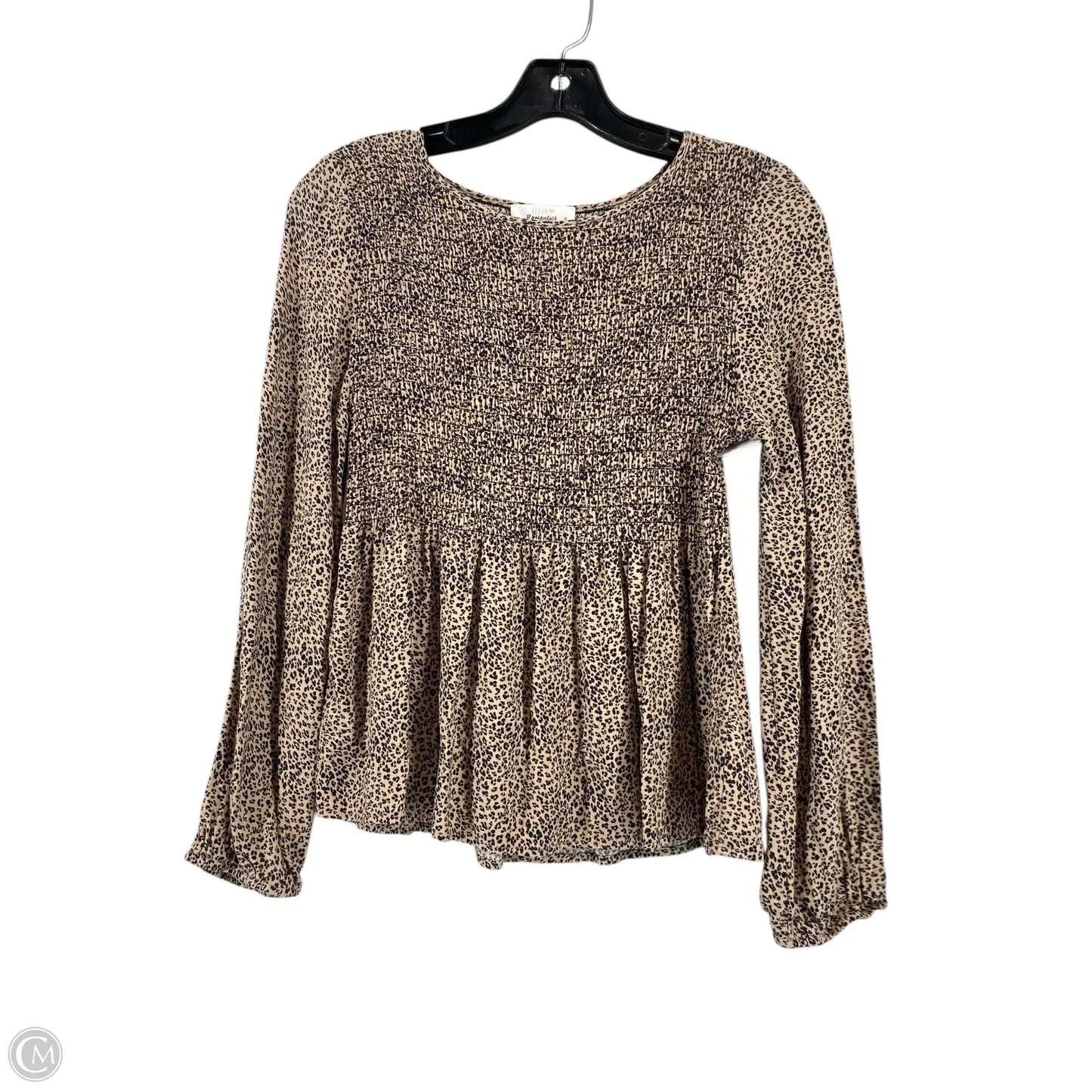 Blouse Long Sleeve By Urban Romantics In Animal Print, Size: S