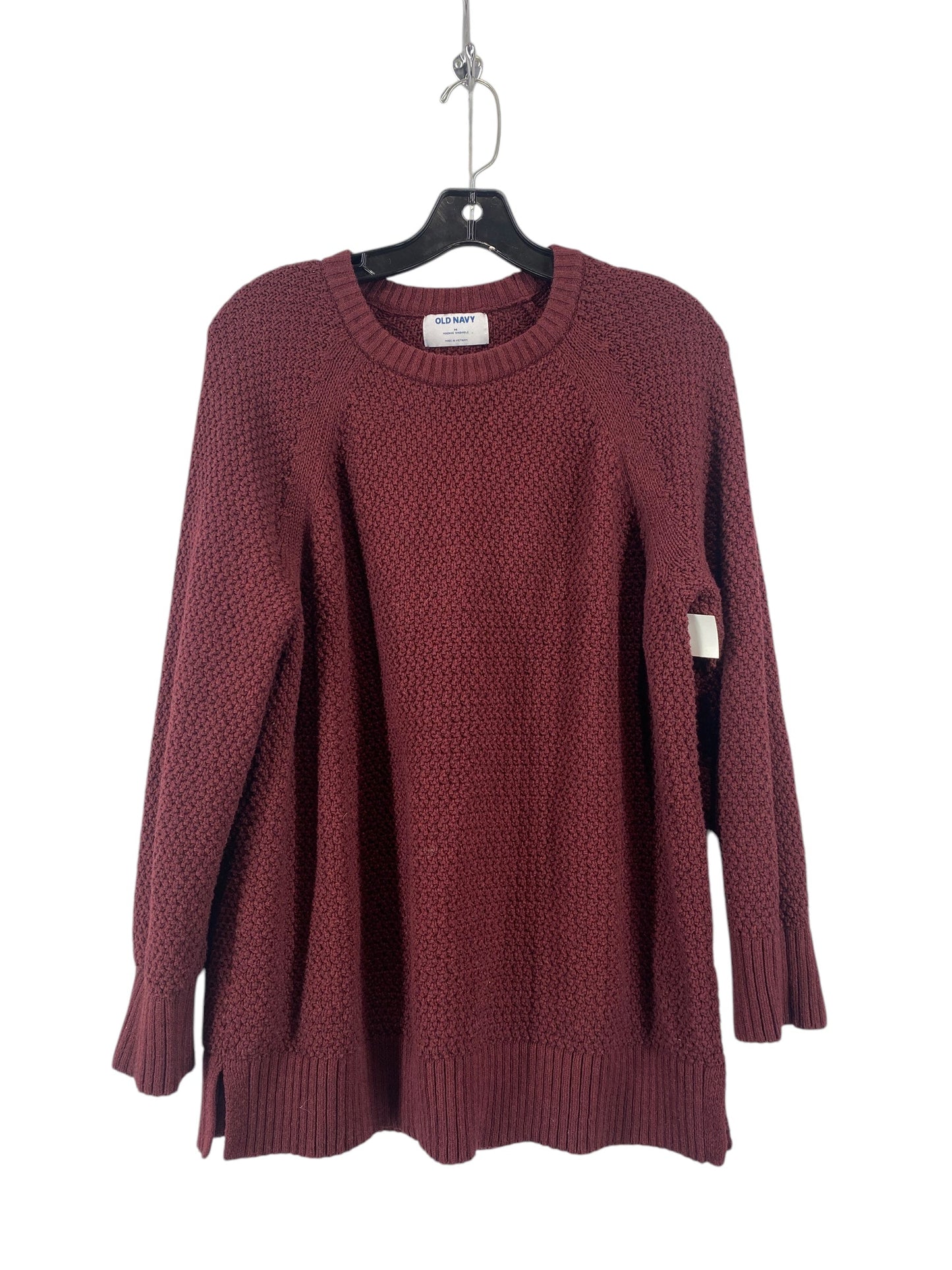 Sweater By Old Navy In Maroon, Size: M