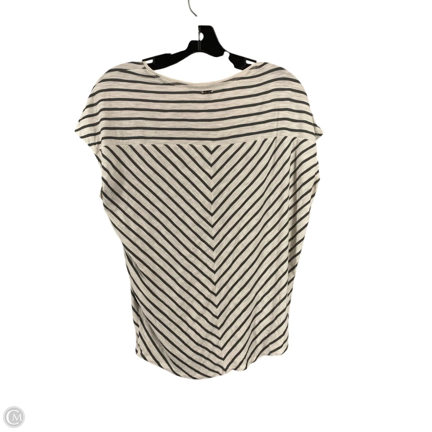 Top Short Sleeve By White House Black Market In Striped Pattern, Size: Xs