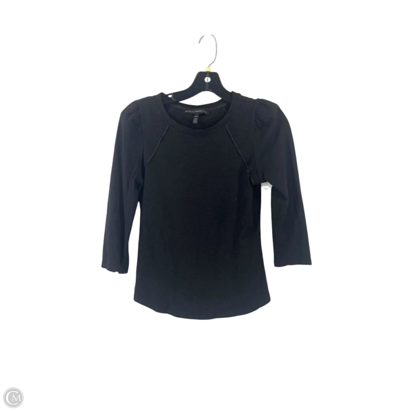 Top Long Sleeve By White House Black Market In Black, Size: Xs