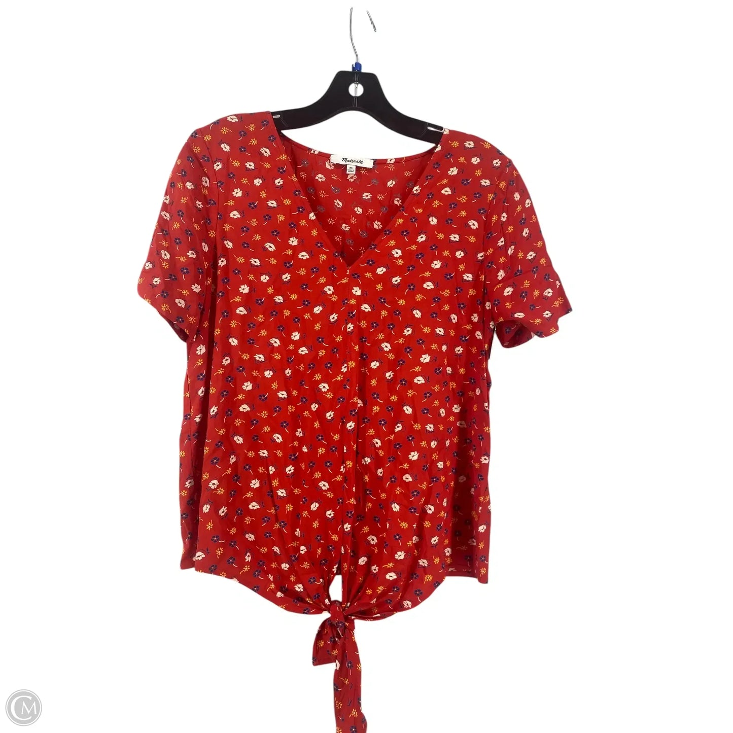Top Short Sleeve By Madewell In Red, Size: Xs