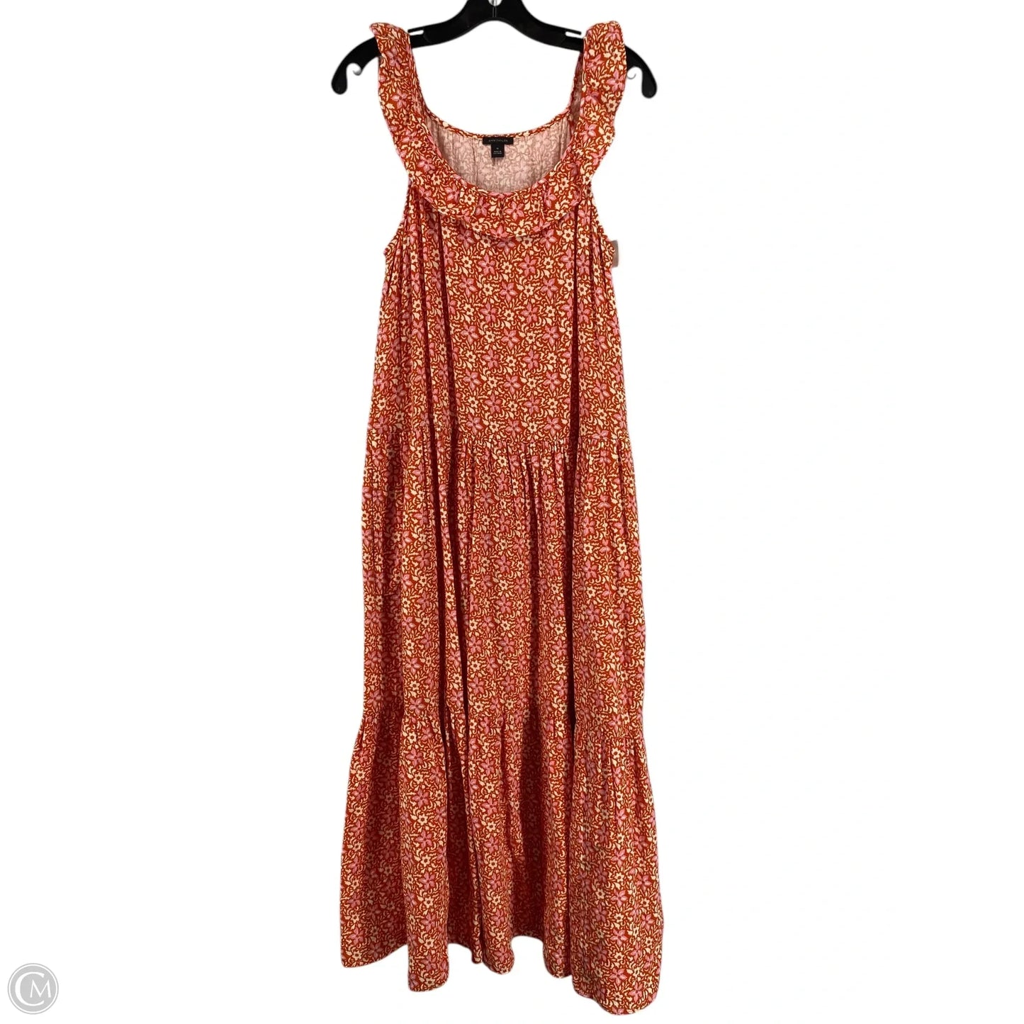 Dress Casual Maxi By Ann Taylor In Orange, Size: M